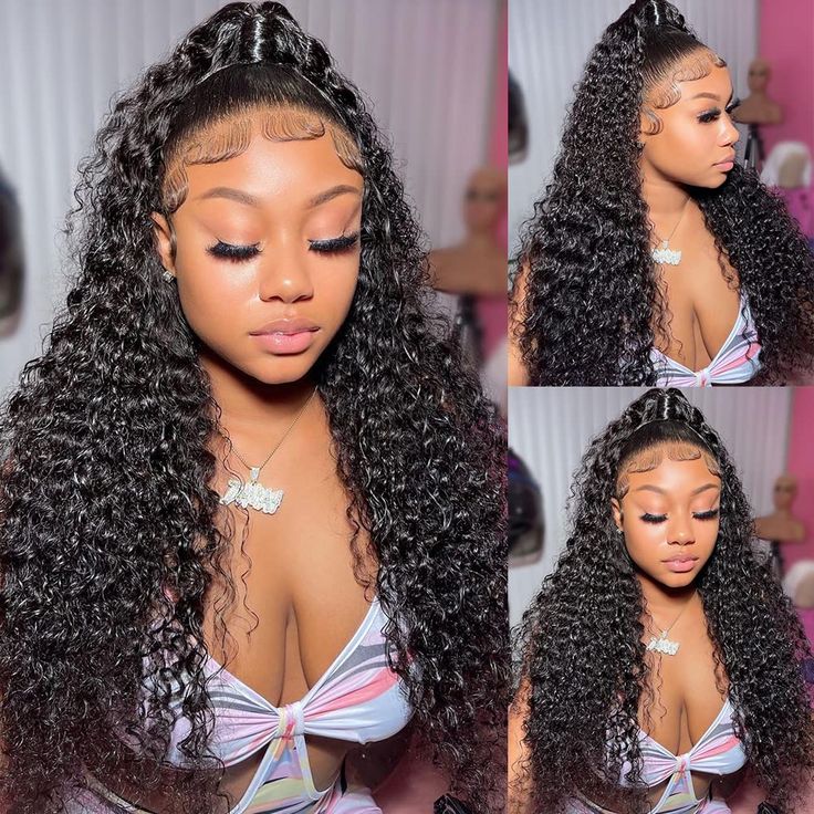 13x4 Lace Front Wigs Human Hair Pre Plucked with Baby Hair Jerry Curly Lace Frontal Wig for Black Women 180% Density