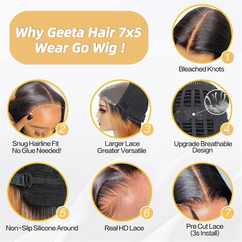 Ombre Highlight Lace Front Wig Human Hair 13x4 Glueless Deep Wave HD Lace Wigs Pre Plucked